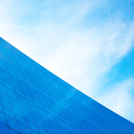 modern office building against the blue sky