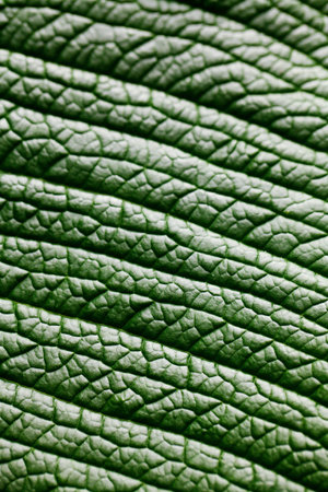macro background of green leaf