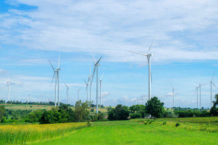 Windmill for electric power production in wind-farm.