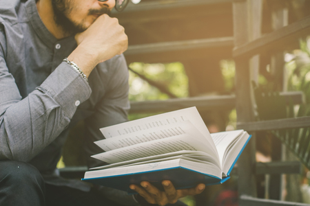 Students reading of knowledge for design Ideas concept., New project modern loft.の写真素材