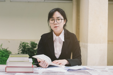Young woman working  New project modern loft, Design Ideas Concept.の写真素材