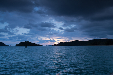 Beautiful  sunset beachの写真素材