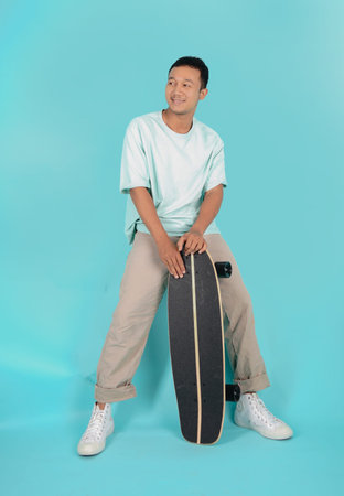 Surfers man having fun with surfboards or surf skate on a summer day. Free relax lifestyle