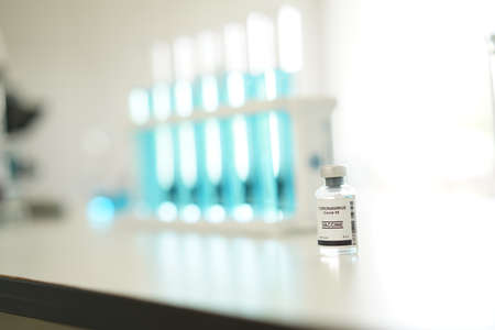 Vaccine of coronavirus disease COVID 19, corona virus research.  use for prevention, immunization  keep vital organ systems functioning and treatment from corona virus infection Medicine infectious conceptの写真素材