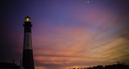 Purple skyの写真素材