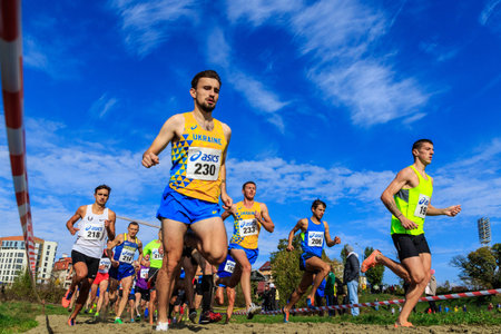 Athletics - Ukrainian Cross Country Championships - Ukraine, Uzhgorod, October 30, 2019: Group of...