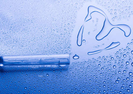 H2O heartの写真素材