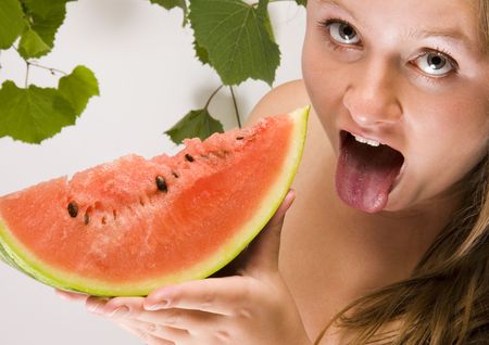 Fruity womanの写真素材