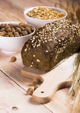 Whole wheat breadの写真素材