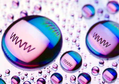 Symbols of internetの写真素材