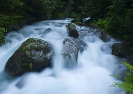 Stream in mountainsの写真素材