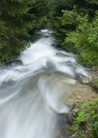 Stream in mountainsの写真素材