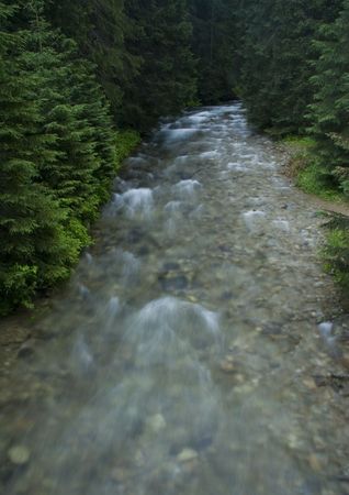 Stream in mountainsの写真素材