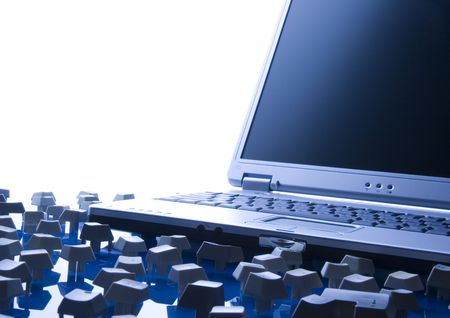 Laptopの写真素材