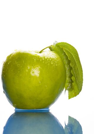 Apples are hard, round fruits with a smooth green, red or yellow skins. They are found in the sphere of temperate climates.の写真素材