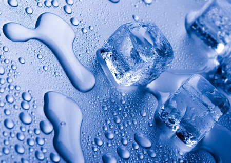 Ice cubesの写真素材