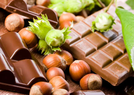 Chocolate & Nutsの写真素材