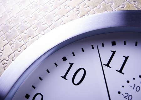 Round clock の写真素材