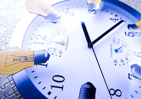 Clock & Puzzles の写真素材