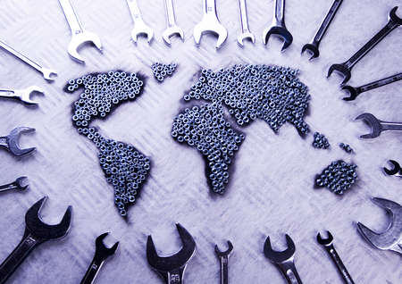 World & Spanners の写真素材