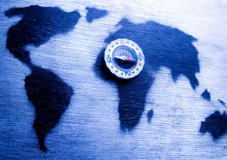 Map & Compassの写真素材