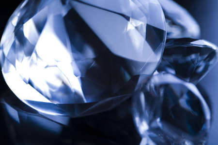 Diamond - a hard, precious, expensive stoneの写真素材