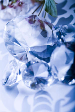 Diamond - a hard, precious, expensive stoneの写真素材
