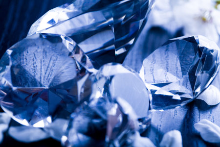 Diamond - a hard, precious, expensive stoneの写真素材