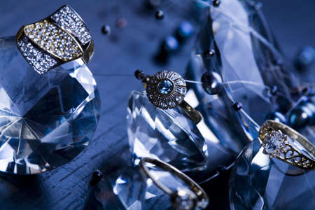 Ring with diamonds の写真素材