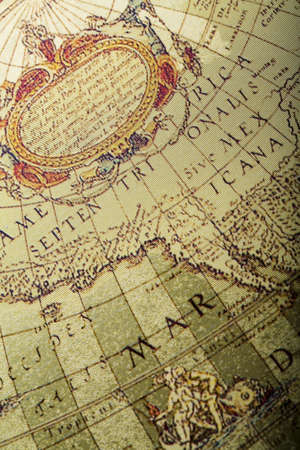 Old mapの写真素材