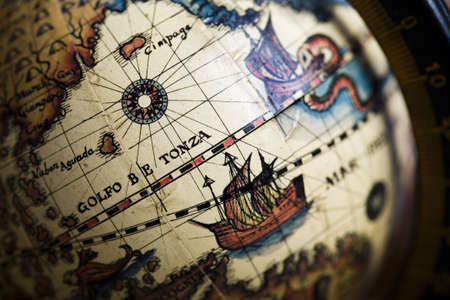 Old globeの写真素材