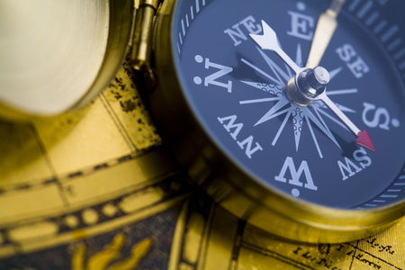 Detail closeup compass 