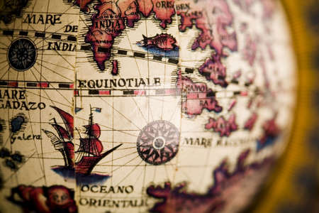 Old globeの写真素材