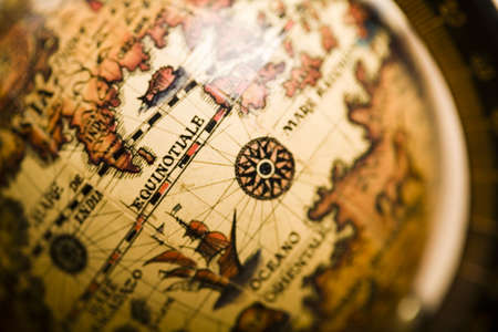 Old globeの写真素材