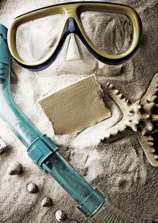 Frame made from shells の写真素材