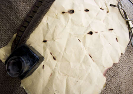 Old paper background with space for text  の写真素材