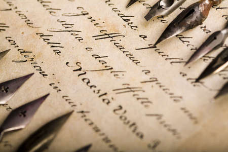 Old nibs frame の写真素材