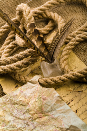 Paper background & Ink and penの写真素材