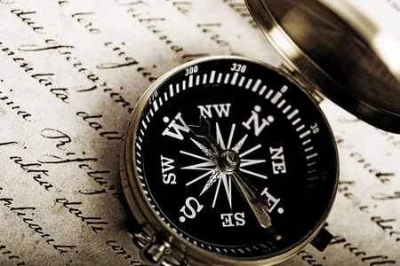 Compas & Textの写真素材