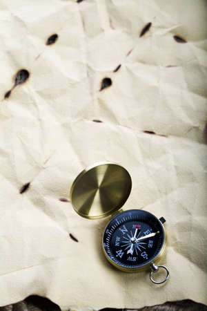 Message in a old paper の写真素材