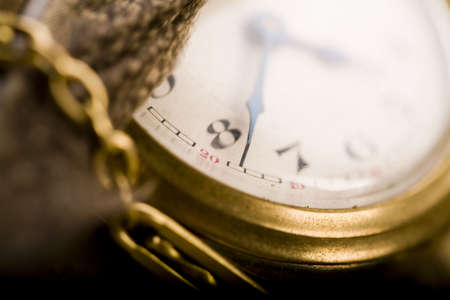 Paper & Old watch  の写真素材