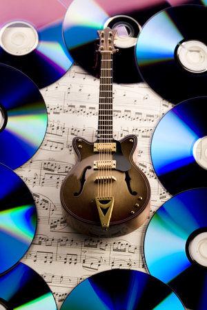 Notes & Guitar   の写真素材