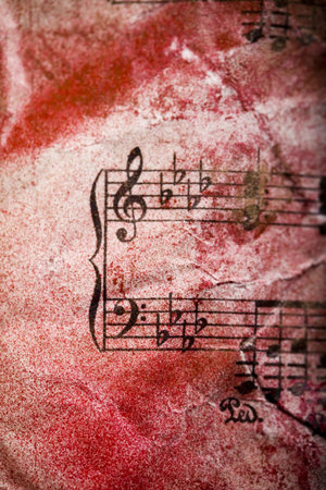  Music note backgroundの写真素材