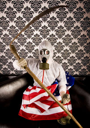 Mask & Flagの写真素材