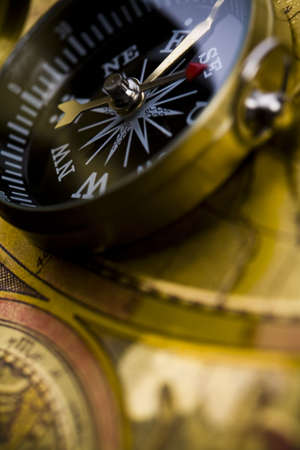 Old style compass の写真素材