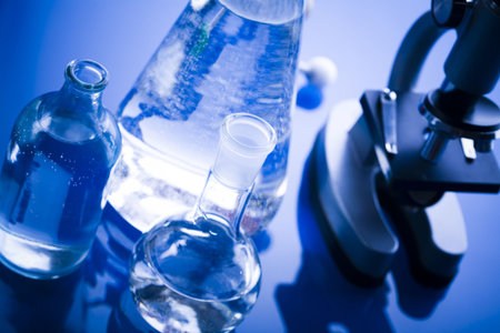 Microscope and atom & Laboratory 