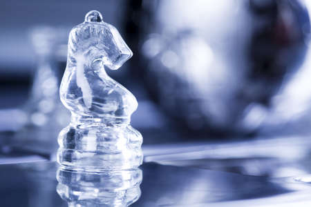 Glass chess            の写真素材