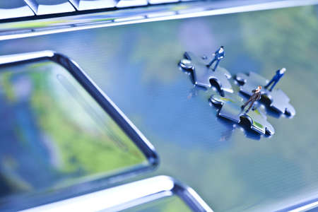 Miniature businessmanの写真素材