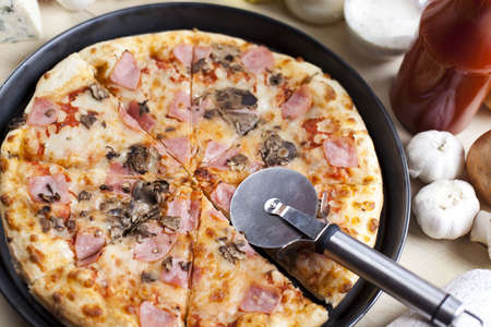 Fresh Pizza and italian kitchenの写真素材