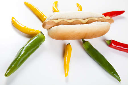 Hot dogの写真素材